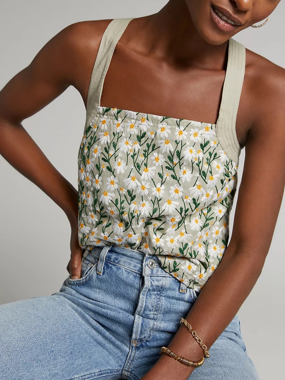 Maeve by Anthropologie Embroidered Top